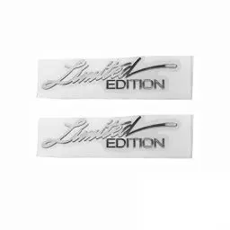 Produktbild: HpLive 2 Stück 3D Emblem Silber Metall Limited Edition Logo Decoration Aufkleber Sticker Autozubehör