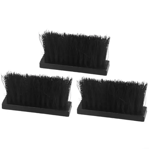 Produktbild: HpLive 3 x Kaminbürsten, Ofenbürsten, Ersatzbürsten für Kaminbesteck, länglicher Ersatzbürstenkopf-Nachfüllpack, Holzgriff, runder Bürstenkopf, für Kaminreinigung