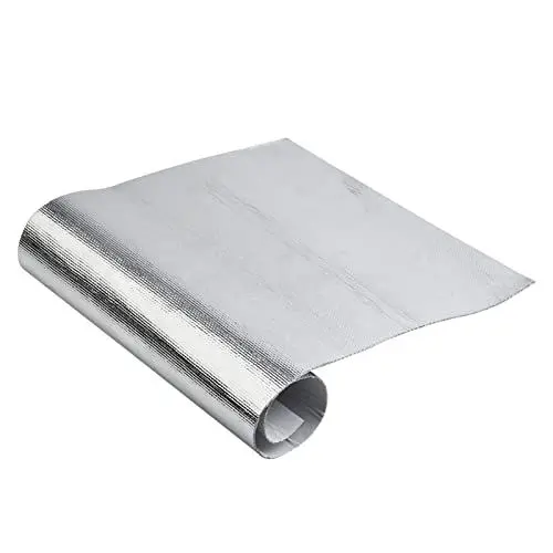 Produktbild: HpLive Auto Hitzeschutzfolie selbstklebend Hitzeschild Schutz Barriere Abdeckung Aluminium Hitzeschutz Matte, 25x50cm