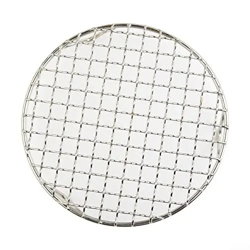 Produktbild: HpLive Rundes Edelstahl Backgitter mit Beinen, Mehrzweck Grill Netze Backnetz, kühlendes Bratrostnetz, Grillrost zum Kühlen von Keksen, Brot, Kuchen (240mm)