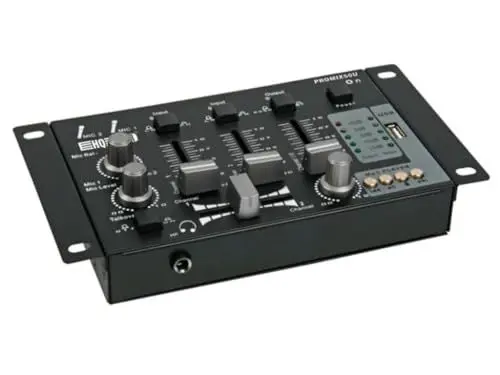 Produktbild: HQ-Power MISCHPULT - 2 KANÄLE + USB-Eingang