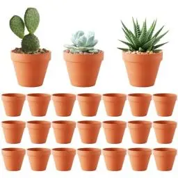 Produktbild: HRKVSK 24 Stück Tontöpfe Klein, 3 X 3.5 cm Terracotta Blumentopf, Tontöpfe Zum Basteln, Terrakotta Töpfe, Blumentopf Ton, Mini Blumentöpfe, Tontopf für Drinnen und Draußen Dekorieren
