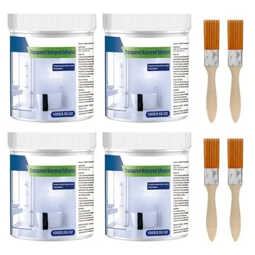 Produktbild: HRKVSK 400g Transparenter Wasserdichter Beschichtungsmittel, Transparente Wasserdichte Versiegelung, Wasserdichtes Beschichtungsmittel, Dichtmasse Wasserdicht, Waterproof Insulating Sealant für Aussen