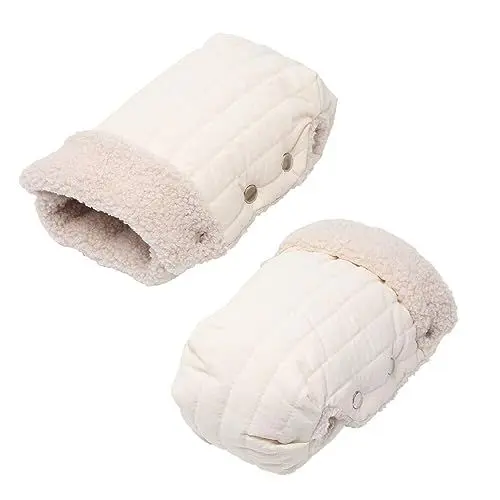 Produktbild: HRKVSK Handwärmer Kinderwagen, Kinderwagen Handschuhe mit Fleece Innenseite, Handschuhe Kinderwagen Handmuff, Kinderwagenmuff Universalgröße Wasserabweisender für Kinderwagen, Buggy, Radanhänger