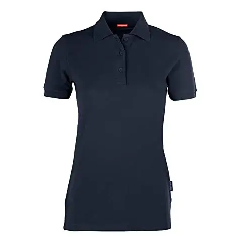 Produktbild: HRM Damen Heavy Performance Polo, navy, Gr. M I Premium Polo-Shirt Damen I Basic Polohemd bis 60°C waschbar I Hochwertige & nachhaltige Damen-Oberteile I Workwear