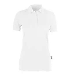 Produktbild: HRM Premium Damen Heavy Polo - Weiß, Gr. S - 100% Baumwolle Polohemd Bis 60°C Waschbar - Hochwertiges & Nachhaltiges Oberteil - Workwear
