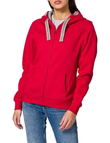 Produktbild: HRM Damen Jacket F hoodie, Rot, S EU