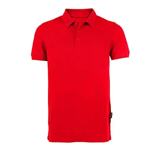 Produktbild: HRM Herren Heavy Polo, rot, Gr. 2XL I Premium Polo Shirt Herren aus 100% Baumwolle I Basic Polohemd bis 60°C waschbar I Hochwertige & nachhaltige Herren-Bekleidung I Workwear