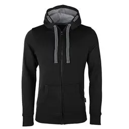 Produktbild: HRM Herren Jas M Kapuzenpullover, Schwarz, XXL
