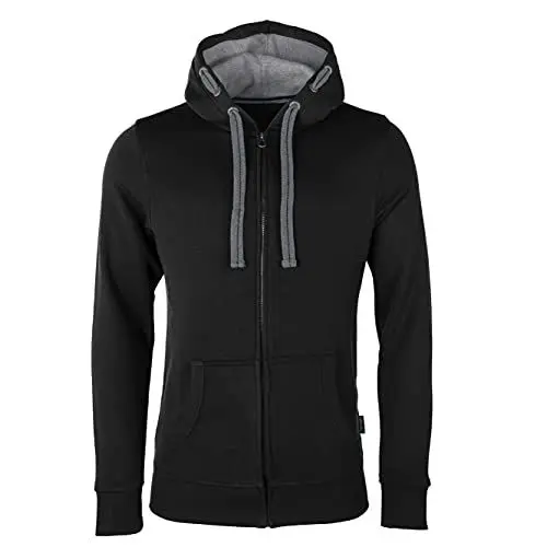 Produktbild: HRM Herren Jas M Kapuzenpullover, Schwarz, XXL