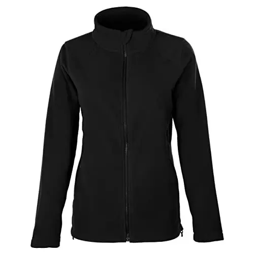 Produktbild: HRM Women´s Full- Zip Fleece Jacket, Schwarz, L, 1202
