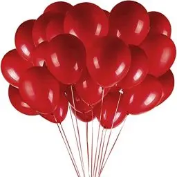 Produktbild: Hrobig Luftballons Rot - 100 Stück 30 cm / 12 zoll - Premium Latex Helium Ballons Rot für Geburtstag, Hochzeit, Babyparty, Halloween Oder Weihnachten party Deko