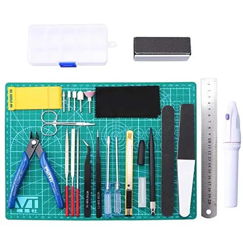 Produktbild: HSEAMALL 26 STÜCKE Modellbau Werkzeug Set,Gundam Modeler Grundwerkzeuge Hobby Werkzeug Sets Basic Tools für Auto Modell Bausatz DIY Reparatur