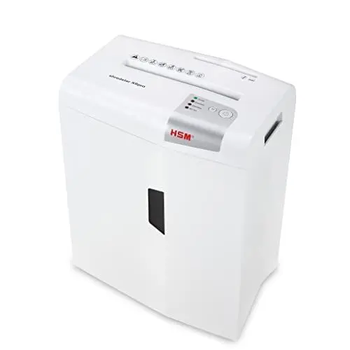 Produktbild: HSM shredstar X6pro Aktenvernichter I Partikelschnitt 2x15mm I P-5 I leise I für Papier, CDs, DVDs, Kreditkarten I 6 Blatt I 20l Behälter I ideal fürs Home Office