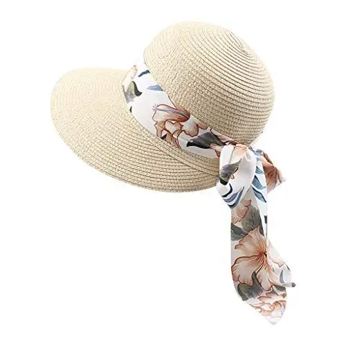 Produktbild: Hsternexy Faltbar Sommerhut Damen Verstellbare Strohhut | Unisex Panamahut Sommer Fischerhut Strohhut mit Breite Krempe Strandhut Uv-Schutz Outdoor Sommer Wanderhut Sonnenhut Für Damen mit Kinnriemen