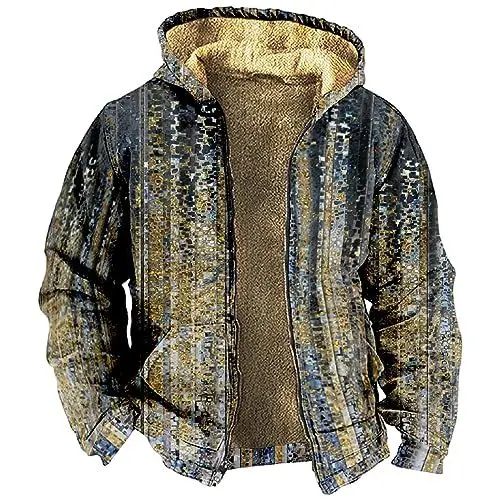 Produktbild: HSUAYEUD Allwetterjacke Herren Wasserdicht,Herren Weste Zweireiher Herren Blazer Sakko Parka Herren Atmungsaktiv Herren Weste Satin Tank Weste Herren Arbeitsweste Herren Winter(XL,Grau)