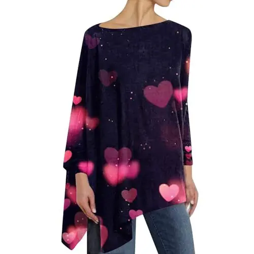 Produktbild: HSUAYEUD Bluse Damen T Shirt Weiss Damen Damen Oberteile Oliv Sexy Damen Oberteil Tshirt Damen Basic Bauchfrei Oberteil Damen Sporttop Damen Eng Damen Oberteile Grosse Grössen Lila L