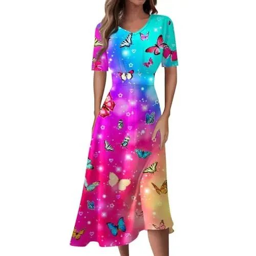 Produktbild: HSUAYEUD Kleid Damen Festlich Sexy Kleid Damen Figurbetonte Kleider Unterkleid für Durchsichtige Kleider Maßanfertigung Kleid Damen Sommerkleid Elegant Pailettenkleid für Damen Wickelkleid Rosa M