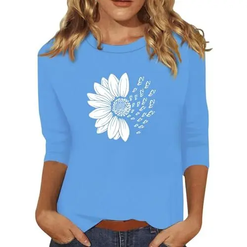 Produktbild: HSUAYEUD Musselin Kleidung Damen,Hemd Und Bluse Damen Pärchen Pullover Set Tunika Lang Oversize Bluse Blau Sport Sweater Leinenbluse(Blau,S)