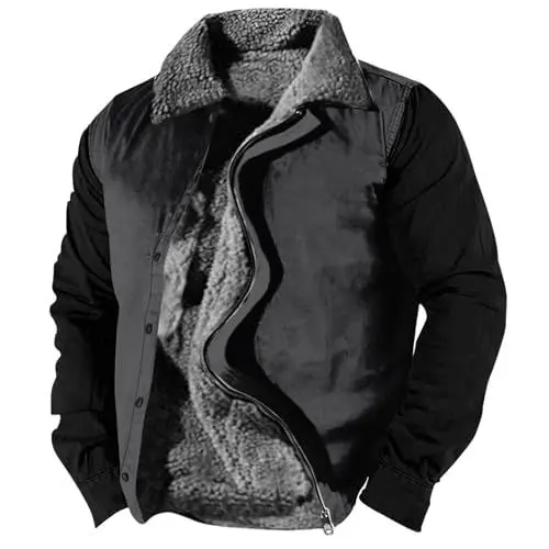 Produktbild: Regenjacke Herren XL,Craft Windjacke Herren Sportliche Sommerjacke Herren Marine Parka Herren Rock Weste Herren Fransenjacke Herren Ledergürtel Herren Western(XL,Dunkelgrau)