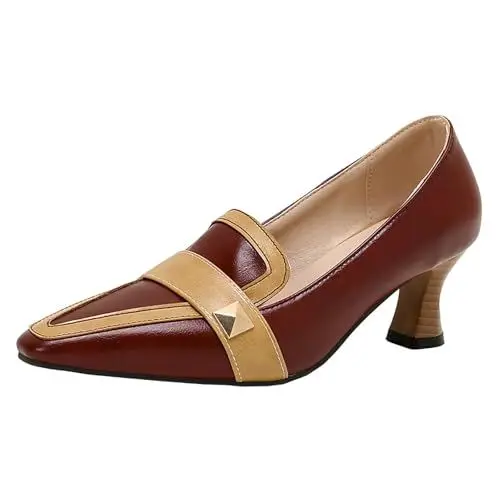 Produktbild: HSyc JRX Damen Stiletto Pumps Kleiner Absatz Spitz 5cm Absatz Elegant und Bequem Schuhe 41