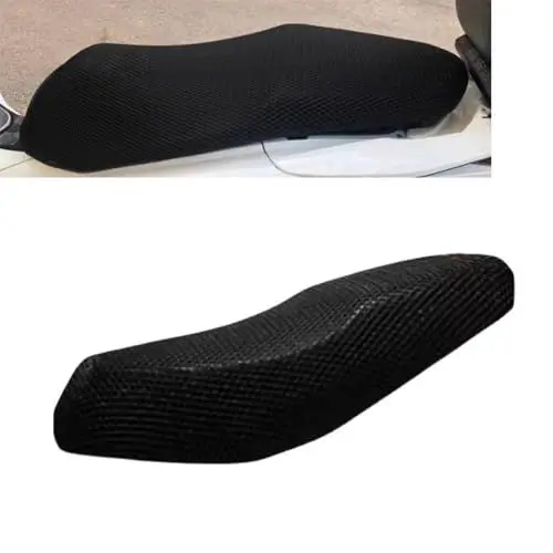 Produktbild: HTRHHNF Für Piaggio Medley 125 Medley125 150 Motorrad 3D Atmungsaktive Schutz Kissen Sitz Abdeckung Nylon Stoff Sattel Sitz Abdeckung