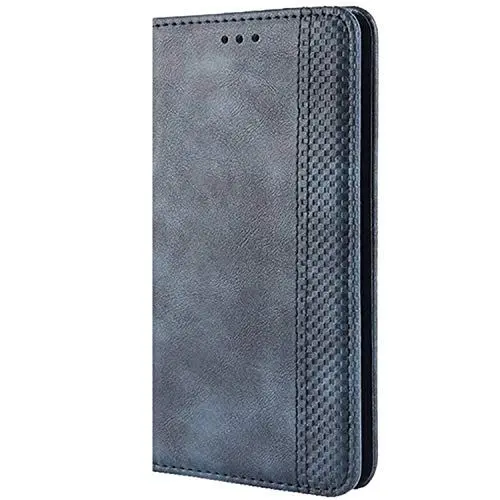 Produktbild: HualuBro Handyhülle für Nokia C32 Hülle Leder, Magnetisch Stoßfest Schutzhülle Klapphülle Handytasche Flip Case Cover für Nokia C32 2023 Tasche, Blau