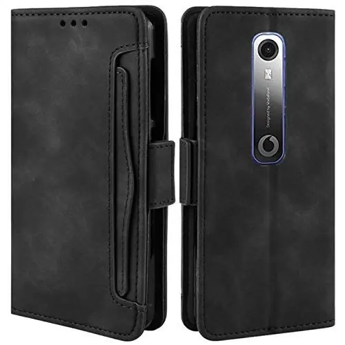 Produktbild: HualuBro Handyhülle für Vodafone Smart N10 Hülle Leder, Flip Case Cover Stoßfest Klapphülle Handytasche Schutzhülle für Vodafone Smart N10 Tasche (Schwarz)