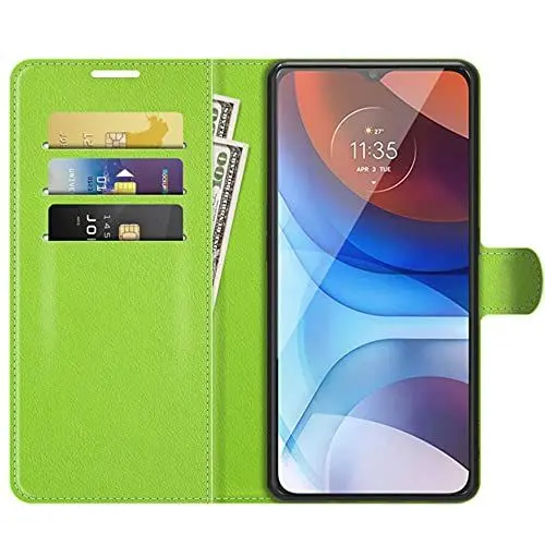 Produktbild: HualuBro Nokia G50 Hülle, Premium PU Leder Stoßfest HandyHülle Schutzhülle Klapphülle Handytasche Wallet Flip Case Cover für Nokia G50 5G Tasche (Grün)