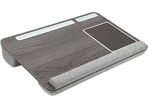 Produktbild: HUANUO Laptopunterlage für Bett mit Mausunterlage & Handgelenkauflage, Laptop Kissen für max. 17 Zoll Notebook, inkl. Tablet- und Telefonhalter