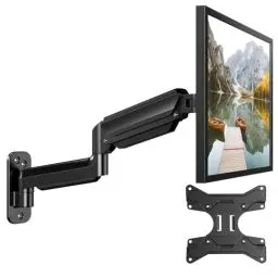 Produktbild: HUANUO Monitor Wandhalterung für 17-35 Zoll LED/LCD/TV Bildschirm, Monitor Halterung Wand mit VESA-Erweiterungssatz, Monitor Arm Wall Mount mit 360° Drehbar Gasdruckfeder Arm, VESA 75/100/200mm