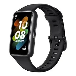 Produktbild: HUAWEI Band 7 Smartwatch Gesundheits- und Fitness-Tracker, schmaler Bildschirm, 2 Wochen Akkulaufzeit, SpO2- und Herzfrequenzmonitor, Schlaf-Tracking, Stressüberwachung,Deutsche Version, schwarz