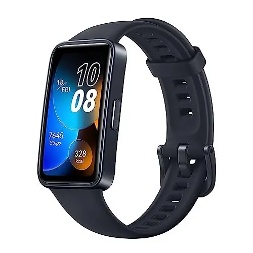 Produktbild: HUAWEI Band 8 Smartwatch, Ultra Flat Design, Sleep Tracking, 2 Week Battery Life, Health and Fitness Tracker, Compatible with Android & iOS, German Version, Midnight Black