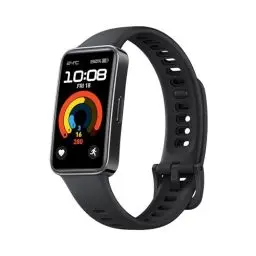 Produktbild: Huawei Band 9, Bluetooth, iOS & Android, bis zu 14 Tage Akkulaufzeit, Comfortable Wear, TruSleep 4.0, wissenschaftliches Schlaftracking, 100 Training Modes，smartband，Schwarzes Fluorelastomer Strap