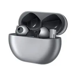Produktbild: HUAWEI FreeBuds Pro, True Wireless Bluetooth Kopfhörer mit intelligenter Geräuschunterdrückung (Dynamic Noise Cancellation), Kabellose Schnellladung, Silver Frost