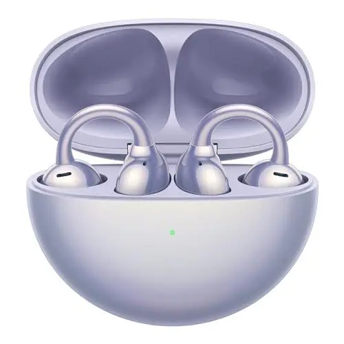 Produktbild: HUAWEI FreeClip, kabellose kopfhörer mit Innovatives Clip-Design, Intensives Open-Ear-Hörerlebnis, KI-Hintergrundgeräuschunterdrückung bei Anrufen, Superlange Akkulaufzeit, Android™&iOS, Lila