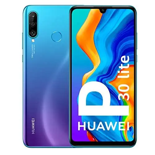 Produktbild: Huawei P30 Lite Smartphone débloqué 4G (6,15 pouces - 128Go - Double Nano SIM - Android 9.0) Peacock Blue (Version Française)