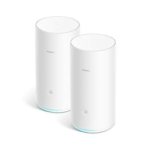 Produktbild: HUAWEI WiFi Mesh (2 Pack), DREI-Band-WLAN-Mesh-Router, HUAWEI Share, Quad-Core CPU 1,4 GHz, EIN-Tasten-Kopplung, adaptives und intelligentes Netzwerk, HUAWEI AI Life, Elegantes ID-Design
