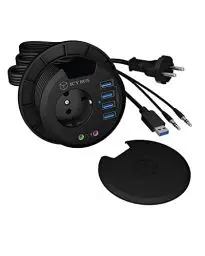 Produktbild: Hub 4-Port IcyBox USB 3.0 IB-Hub1430 Tisch-Hub extern retail