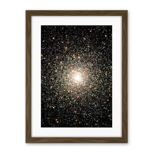 Produktbild: Artery8 Hubble Space Telescope Image Globular Cluster M80 Ancient Star Swarm In The Milky Way Galaxy Blue Stragglers Observed Using WFPC2 Artwork Framed Wall Art Print 18X24 Inch