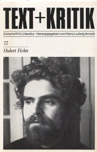 Produktbild: Hubert Fichte (TEXT+KRITIK 72)