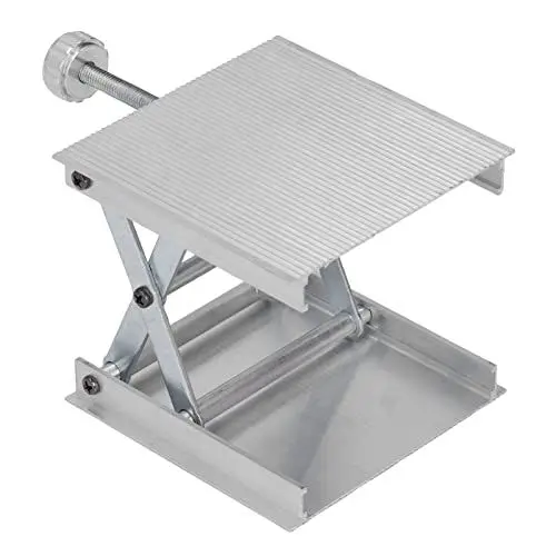 Produktbild: Hubtisch, Laborheber, 90 X 90 Mm, Höhenverstellbar, Messwerkzeug, Manuelle Hebeplattform, Scherenheber, Labor-Hebebühne, Wissenschaftliche Scheren-Hebebühne (Silver)