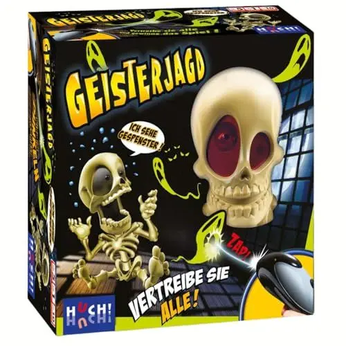 Produktbild: HUCH! | Geisterjagd | Gesellschaftsspiele ab 6 Jahre | Könnt Ihr den fliehenden Geist fangen? | Geschenke für Kinder Spiel | Kinder Spielzeug 6 Jahre | Partyspiel Kinder | Ab 2 Spielern ab 6 Jahren