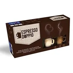 Produktbild: Huch! Espresso Doppio - Gesellschaftsspiele für Erwachsene - Espresso Tassen Set als Spiel, für 2 Personen, Spiele ab 8 Jahre, Spaß und Kaffee in Einem! Kaffee Zubehör & Barista Zubehör