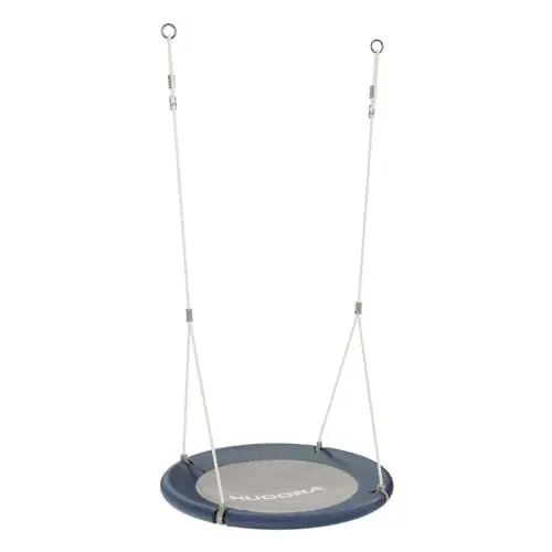 Produktbild: HUDORA Nestschaukel Lounge - Höhenverstellbare Hängeschaukel mit 90/110cm Durchmesser für bis zu 150kg - Schaukel mit geschlossener Sitzfläche - Familienschaukel für drinnen & draußen