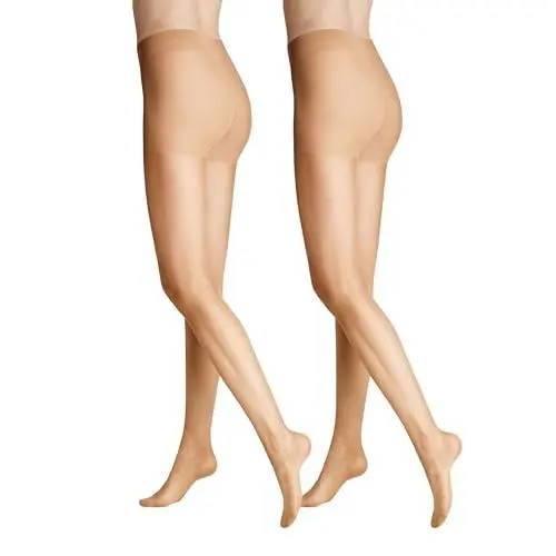 Produktbild: Hudson Damen Lilly Lafina Strumpfhose, 15 DEN, 2er Pack, Beige (Make-up 0019), 42-44