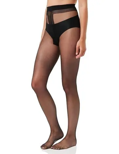 Produktbild: Hudson Damen Strumpfhosen Simply Shine 15 2-Pack transparent schimmernd Black 0005 42-44