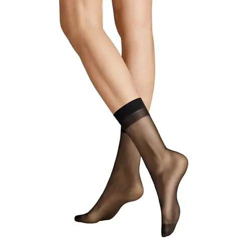 Produktbild: Hudson Damen Söckchen Simply Shine 15 3-Pack soft schimmernd 15 DEN Black 35-38