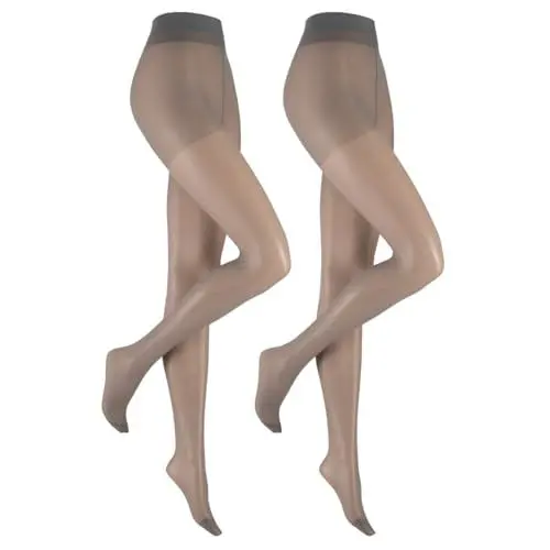 Produktbild: Hudson Damen Strumpfhosen Simply 20 To Go 2-Pack hochelastisch Flanell 0017 36-40