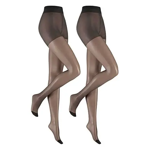 Produktbild: Hudson Damen Strumpfhosen Lilly Lafina 15 2-Pack transparent matt Black 0005 42-44